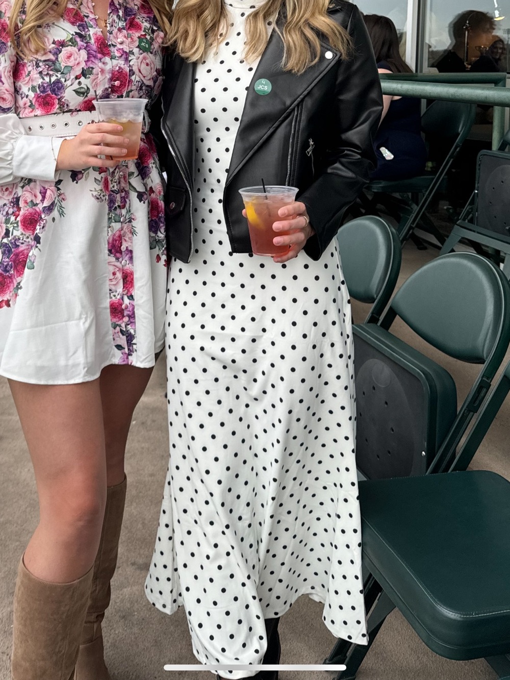 Sleeveless Polka Dot Maxi Dress